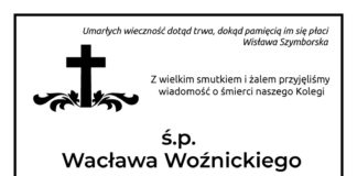 Kondolencje od członków Stowarzyszenia Gmina Bochnia Dla Wszystkich
