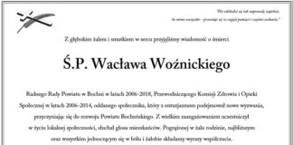 Kondolencje od władz Powiatu, Radnych i Pracowników Starostwa