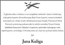 Kondolencje od władz Powiatu, Radnych i Pracowników Starostwa