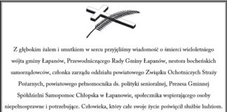 Kondolencje od władz Powiatu, Radnych i Pracowników Starostwa