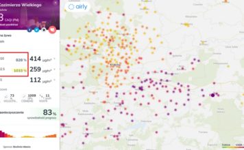 Bochnia. Bardzo zła jakość powietrza!