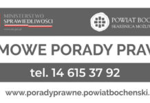 🔸 Lista jednostek nieodpłatnego poradnictwa dostępnego dla mieszkańców powiatu bocheńskiego
