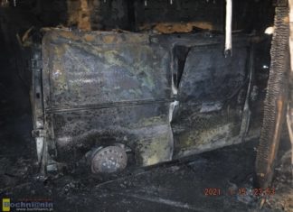 Pożar w Starym Wiśniczu. Spłonął warsztat i samochody