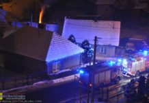 Bochnia. Pożar przy ul. Krakowskie Przedmieście. Paliła się sadza w kominie