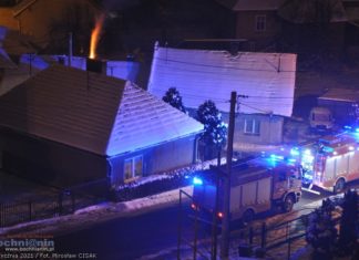 Bochnia. Pożar przy ul. Krakowskie Przedmieście. Paliła się sadza w kominie