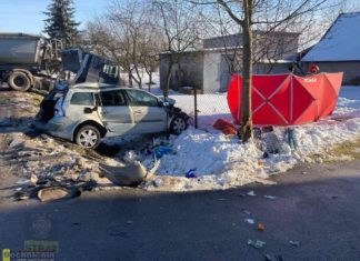 Tragiczny wypadek w Strzelcach Małych. 39-latek zginął na miejscu, jego 10-letni syn jest w stanie ciężkim
