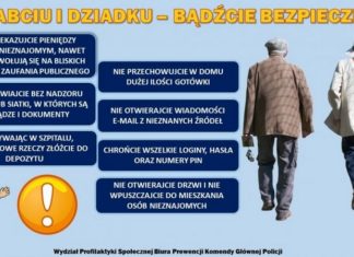 Policja radzi o czym rozmawiać z babcią i dziadkiem