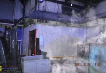 Nocny pożar z zakładzie produkcyjnym przy ul. Partyzantów w Bochni – ZDJĘCIA