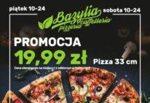 🔸 Pizzeria BAZYLIA: Pizza w promocji za 19,99 zł!