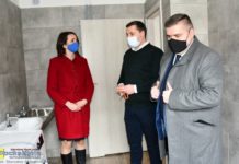 Wizyta w izolatorium przy Domu Pomocy Społecznej w Bochni