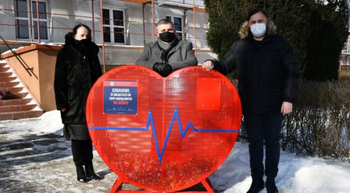 Jest pierwsze w Bochni serce na nakrętki