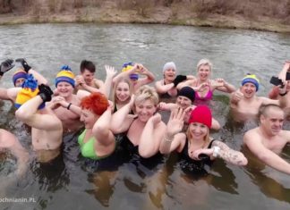 Bochnia. Roztańczone i roześmiane morsy w akcji charytatywnej nad Rabą – ZDJĘCIA, WIDEO