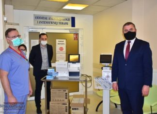 Nowy sprzęt dla pacjentów z COVID-19 w bocheńskim szpitalu