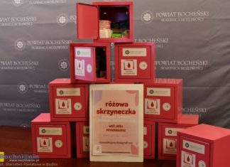 Różowe skrzyneczki w szkołach Powiatu Bocheńskiego