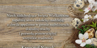 Życzenia od radnego sejmiku Krzysztofa Nowaka