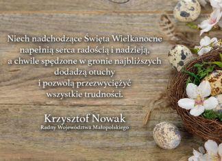 Życzenia od radnego sejmiku Krzysztofa Nowaka