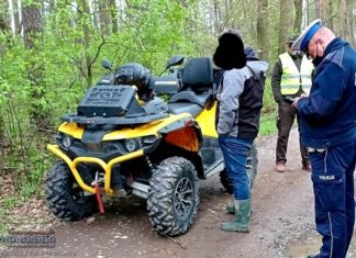 Działania przeciwko quadom oraz motocrossom w lasach powiatu brzeskiego