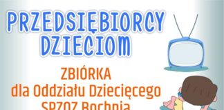 Charytatywna akcja. Cel: Zakup 10 telewizorów dla Oddziału Dziecięcego szpitala w Bochni