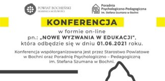 Bochnia. „Nowe wyzwania w edukacji” – konferencja on-line