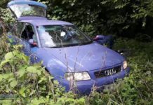 Policyjny pościg ulicami Wieliczki zakończony w krzakach – WIDEO z radiowozu