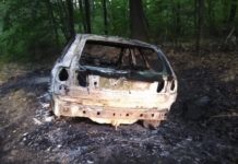 Niepołomice. Sprawca wypadku uciekł z miejsca zdarzenia i spalił samochód – WIDEO