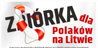 Kolejna zbiórka dla Polaków na Litwie. Wyjazd z pomocą 3 sierpnia