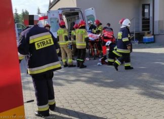 Wypadek w Rajbrocie. Maszyna wciągnęła kobiecie rękę