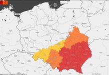 ⚠? UWAGA! Czerwony alert na niedzielę: możliwy nawalny deszcz i wiatr do 120 kmh