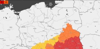 ⚠? UWAGA! Czerwony alert na niedzielę: możliwy nawalny deszcz i wiatr do 120 kmh