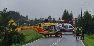 Potrącenie pieszej w Lipnicy Górnej