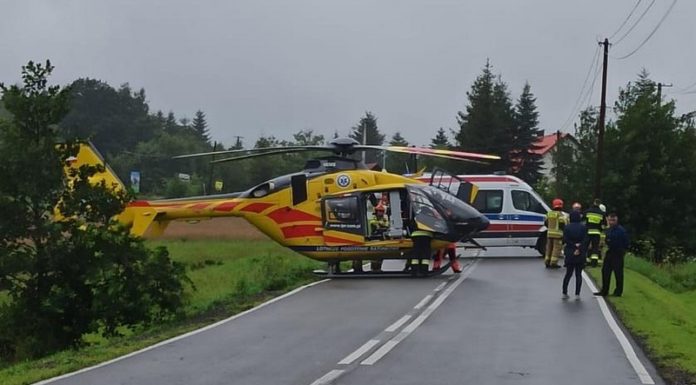 Potrącenie pieszej w Lipnicy Górnej