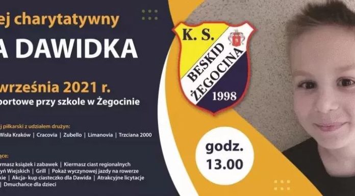 Żegocina. Turniej charytatywny na rzecz Dawida Wrony