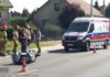 Kolizja na ul. Proszowskiej. Skuter wjechał w samochód