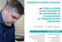 „Smaki współpracy”. Starosta Adam Korta poleca rybę w sosie musztardowym