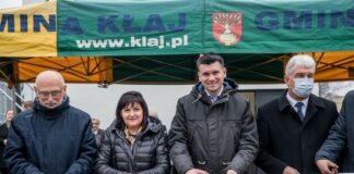 Otwarcie rozbudowanej oczyszczalni ścieków w Kłaju