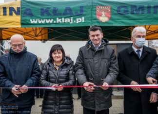 Otwarcie rozbudowanej oczyszczalni ścieków w Kłaju