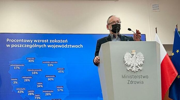 Niedzielski: szczyt tej fali nastąpi na przełomie stycznia i lutego