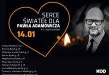 Bochnia-Niepołomice. Dziś „serce świateł” dla Pawła Adamowicza