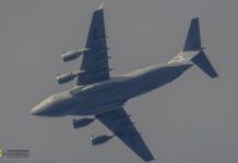 Amerykańskie samoloty wojskowe nad Bochnią – ZDJĘCIA