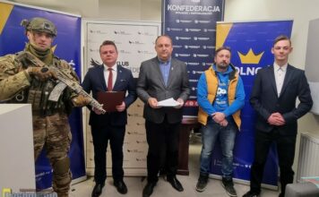 Bochnia. Konfederacja potępia atak na Ukrainę i zachęca do pomocy uciekającym przed wojną – WIDEO