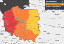 ⚠ UWAGA! Możliwe burze i bardzo silne porywy wiatru, nawet 115 kmh