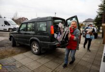 Bochnia. Góra darów ze zbiórki OSP Chodenice dla mieszkańców Ukrainy – WIDEO