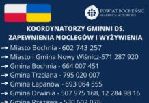 Pomoc dla Ukrainy. Lista koordynatorów w powiecie bocheńskim