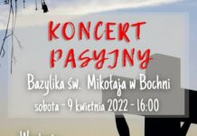 W sobotę koncert pasyjny w Bazylice św. Mikołaja w Bochni