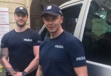 Policjanci z Brzeska eskortowali rodzącą kobietę do szpitala w Krakowie