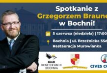 Poseł Konfederacji Grzegorz Braun przyjedzie do Bochni