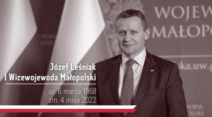 Zmarł Józef Leśniak, wicewojewoda małopolski