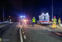 Wypadek w Łąkcie Górnej. Czołowe zderzenie dwóch aut – ZDJĘCIA