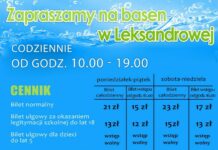 W najbliższy weekend otwarcie basenu w Leksandrowej