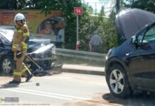 Wypadek na DK94 w Łapczycy, jedna osoba trafiła do szpitala